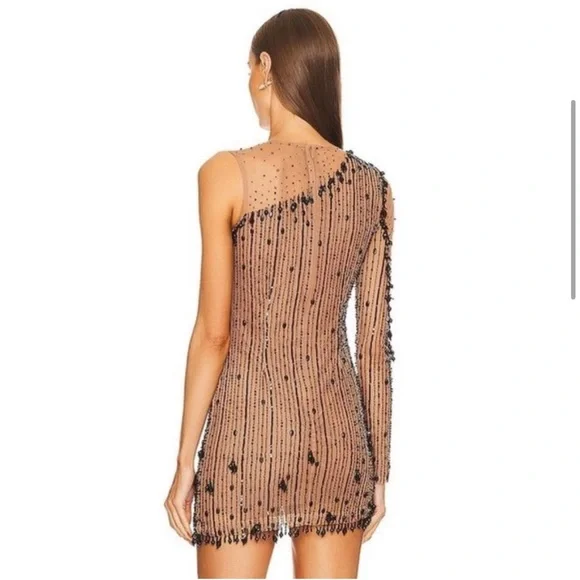 NBD Zintia Embellished Mini Dress in Black EUC flaw - Picture 5 of 10